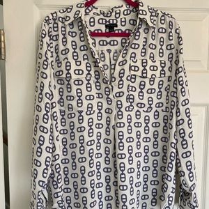 Ann Taylor Nautical Blouse